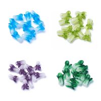 10pcs Cute Vegetable Green Chinese Cabbage Handmade Lampwork Glass Beads For Jewelry Making DIY Bracelet Necklace Accessories Beads