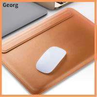 GEORG 11 13 15 inch แม่เหล็ก ผ้าคลุม กันกระแทก เคสแบบตั้ง กระเป๋าแล็ปท็อป หนัง PU แขน Ultrabook