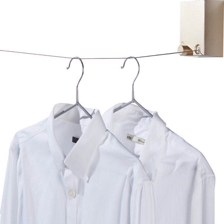 Retractable Clothes Hanger Rope Upgrade Version Wall Mount Hanger