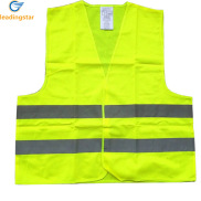 LeadingStar Fast Delivery Fluorescent Green Reflective Vest Sleeveless