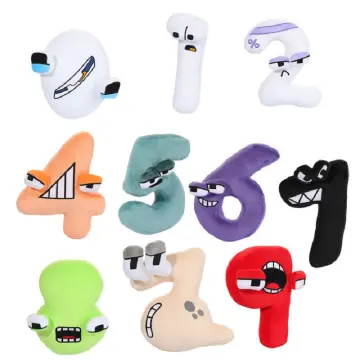 1Pcs 8-10Cm Alphabet Lore Plush Doll Children's School Bag Pendant  Educational Toys Y