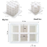 6815ชิ้น Cube เทียนซิลิโคนแม่พิมพ์3D น้ำมันหอมระเหยพลาสเตอร์ DIY ทำมือเทียนแม่พิมพ์เครื่องมือสำหรับการอบช็อคโกแลตเค้กขนมหวาน