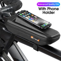 WEST BIKING Bicycle Bag 6.0-7.2 Inch Phone Bag Waterproof Front Frame Cycling Bag Sensitive Touch Screen MTB Road Bike Bag