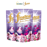 Fineline ไฟน์ไลน์ซักผ้าพลัส สูตรลดกลิ่นอับชื้น 400มล.ถุง  ซีเครทไนท์ ม่วง แพ็ค #126835