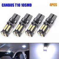 แผ่น Canbus 7020ฟรี,4x 10smd ภายในรถไฟสีขาว T10ชิ้นส่วนภายในรถ