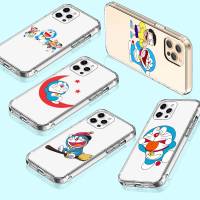 เคสโทรศัพท์ หรับ iPhone 13 14 G9 Moto 12 G8 Play Mini SE Power Max Plus Pro อ่อนนุ่ม โปร่งใส ปก T-160 Doraemon