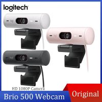 Logitech BRIO 500 HD Webcam 4 Megapixel Wide Angle Webcam with Microphone Light Correction HD PC Web Class Video Conference