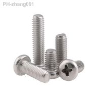 Pan Head Phillips Machine Screws M1 M1.2 M1.4 M1.6-M4 304 Stainless Steel Round Head Cross Bolts Length 3-100mm