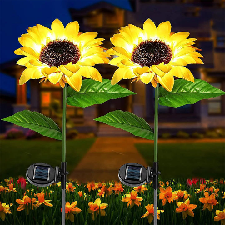 waterproof-flowers-led-lighting-pathway-backyard-sunflowers-outdoor-solar-lights