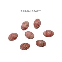 Rhodochrosite oval beads ลูกปัดโรโดโคไซต์ 18mm