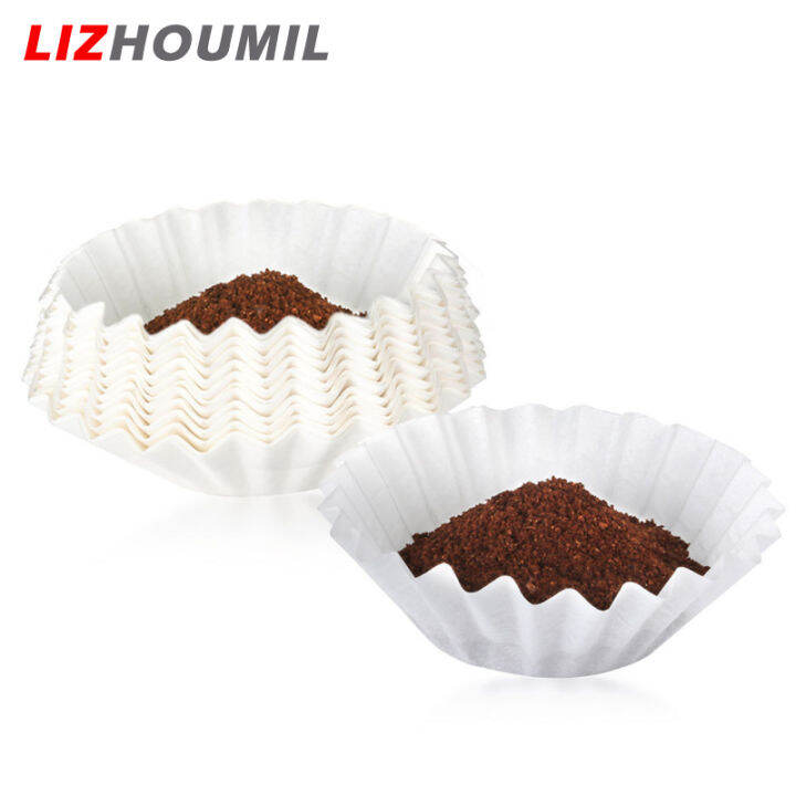 lizhoumil-100ชิ้นตัวกรองกาแฟใช้แล้วทิ้งเนื้อไม้จากธรรมชาติหยดที่สมบูรณ์แบบรสชาติเต็มไม่มี-dm03ตกค้างในดินกาแฟ