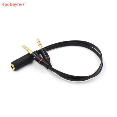 Re 3.5MM TRRS ADAPTER 2ชาย1หญิง Mini 3.5MM JACK 4 PIN Splitter STEREO AUDIO Microphone FLAT CABLE SOCKET TO 2 3pin CONNECTOR