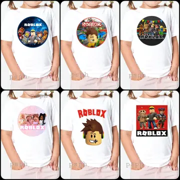 Girls Roblox T-Shirt for Kids, Game Cartoon Print Shirt [5-12 Years Old]