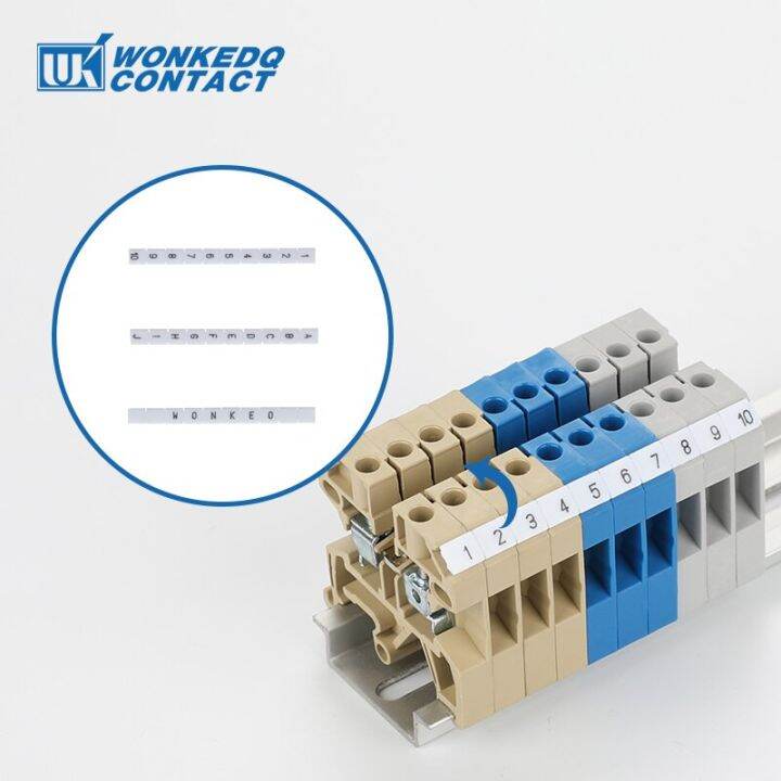 10Pcs DEK6 Label For 261 SAK EK Connector Standard Numbering Blank DIN