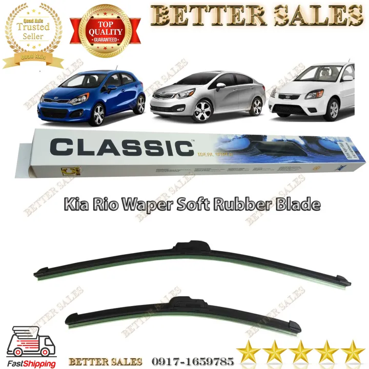 KIA RIO 20062011 WIPER BLADES (22"16") Lazada PH