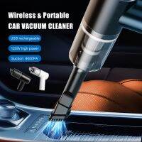 【LZ】✑✢  120W Wireless Car Vacuum Cleaner Rechargeable 6000PA Portable Handheld Vacuum Washable Filter With LED Light For Car Home Office