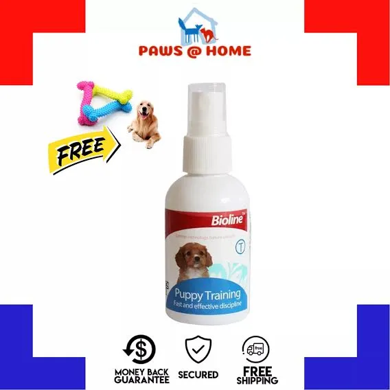 Bioline Dog Potty Training Spray Dog Puppy Here Potty Training Puppy Housebreaking Aid Spray for