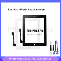 หน้าจอสัมผัสใหม่ใช้งานร่วมกับ iPad 3 A1416 A1430 A1403สำหรับ iPad 4 A1458 A1459 A1460 LCD ด้านนอก Digitizer Sensor Glass เปลี่ยน