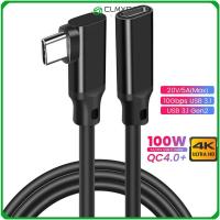 CLMXCA โทรศัพท์มือถือตัวผู้ไปยังตัวเมีย Type-C สายพ่วง10Gbps PD 100W USB 3.2 Gen 2