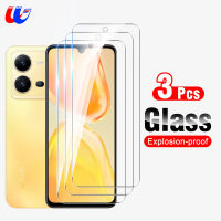 3PCS 9H กระจกนิรภัยสำหรับ Vivo V25 5G V23 V21 V20 Pro V19 Neo V15 T1 5G T1X Y35 Y76 Y21T Y12S Y01 Y12A Y15S Y15A Y73 Y1S Y02S Y52 Y33S Y76 Y31 Y51 Y20i Y72 y30 Y17 Y15 Y12 Y11 S1 Y12s หน้าจอป้องกันฟิล์ม