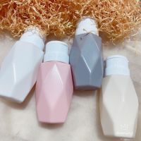 Refillable Press Bottles Rhombus Nail Remover Pump Dispenser Empty for Polish Cleaner Liquid Storage