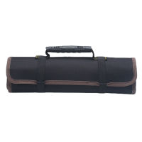 Roll Up Tool Bag Oxford Cloth Multi Pocket Thickened Handle Zipper Tool Bag for Electrician