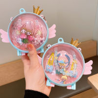 Angel Wings Princess Gift เครื่องประดับผมสร้อยคอจี้การ์ตูนน่ารัก BB กิ๊บหนีบผม 3-7 ของขวัญสำหรับเด็กหญิง