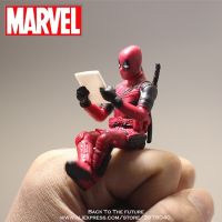 Action FiguresZZOOI Disney Marvel X-Men Deadpool 2 Action Figure Sitting Posture Model Anime Mini Doll Decoration PVC Collection Figurine Toys model Action Figures