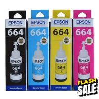 หมึกเติม Epson T664 BK,C,M,Y #หมึกเครื่องปริ้น hp #หมึกปริ้น   #หมึกสี   #หมึกปริ้นเตอร์  #ตลับหมึก