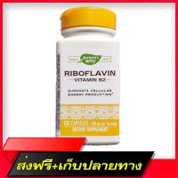 Free Delivery Riboflavin Vitamin B2 Rhibowin 100 mg 100 Capsules - Natures Way B -2 #B 2Fast Ship from Bangkok