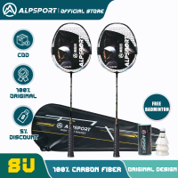 ALP LTP 2pcs แสงอัลตร้า 8U 62 กรัมคาร์บอนไฟเบอร์ไม้แบดมินตันมืออาชีพประเภทที่น่ารังเกียจไม้ที่มีสายกระเป๋าสูงสุด 32lbs G4 Padelกีฬา