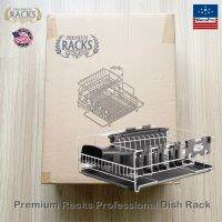 Premium Racks® Professional Dish Rack 304 Stainless Steel Microfiber Mat Included ชั้นวางจาน สแตนเลสสตีล เกรด304