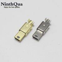 2/5/10Set Mini USB Male Connector (3 IN 1 )Male Mini USB 2.0 5PIN Plug Socket With nickel/gold Cover For Kinds of DIY SolderingWires Leads Adapters