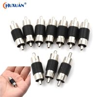 10pcs /set Straight AV RCA Male To Male RCA Coupler Connector Adapter