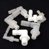 8pcs 6mm To 12mm-4mm To 10mm Outer Dia. 90 Degree Male Thread Elbow Pagoda Pipe Connectors Garden Irrigation Water Tube Adapter