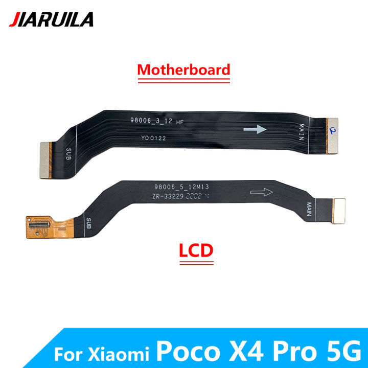 10หน่วย-redmi-note-11-pro-5g-x4-poco-pro-5g-penyambung-papan-utama-usb-lembaga-paparan-lcd-flex-bahagian-pembaikan-kabel