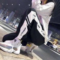 2021ใหม่ Harajuku Joggers Sweatpants ผู้หญิงซ้อนกันกางเกงสูงเอวกางเกง Streetwear เกาหลีกางเกง