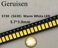 100PCS 5730 SMD LED 50-55 LM Lamp 0.5w light-emitting Diode Chip Warm white for LED CCT:2800-3000K Still 3V