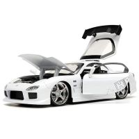 JADA 1:24 Scale 1993 Mazda RX7 RX-7 Fast 8โมเดลรถยนต์โลหะผสมหล่อขึ้นรูปยานพาหนะรถของเล่นสำหรับคอลเลกชัน