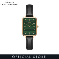 Daniel Wellington Quadro Pressed Sheffield มรกต20x2 6มม. ทองคำสีกุหลาบกับหน้าปัดสีเขียว-นาฬิกาสำหรับผู้หญิง-นาฬิกาผู้หญิง-นาฬิกาแฟชั่น-DW ทางการ-แท้-Jam Perempuan