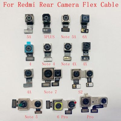 【❖New Hot❖】 anlei3 กล้องด้านหลังสายเคเบิ้ลยืดหยุ่นสำหรับ Xiaomi Redmi Note 8 7 6 5 5a 4 4x Redmi 6a 5a 6 6pro 4 S2 5plus กล้องหลักส่วนซ่อมโมดูล