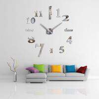 ZZOOI Affordable DIY mirror effect home decoration wall stickers  Brief style still life quartz living room Affordable wall clock