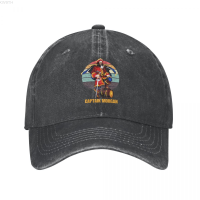 2023 New Cowboy style hat - retro captain Morgan Unisex baseball cap, printed cotton hat, retro outdoor work cap, gift button cap Versatile hat