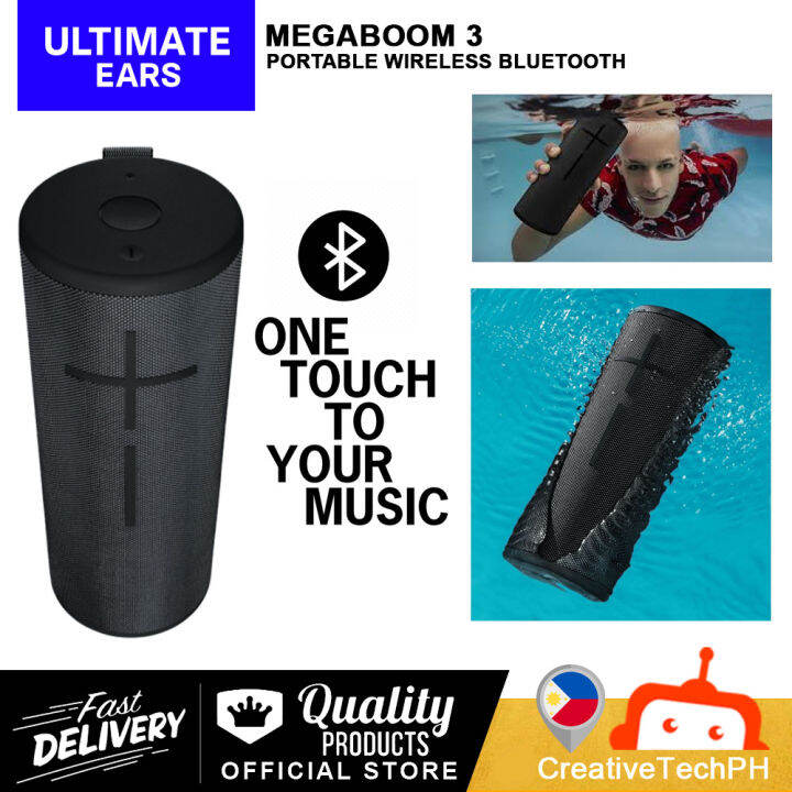 Ultimate Ears Boom 3 Waterproof, SuperPortable, Wireless Bluetooth