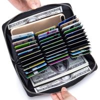 Men Wallet Cowhide Short Wallet Black Zipper Coin Pocket Slim Card Holder Male Money Driving License Bag