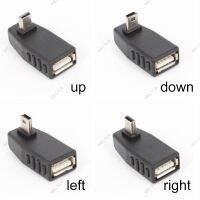 Mini USB 5Pin Male to USB Female 90 Degree Angle Converter Connector OTG Adapter for Car MP3 MP4 Tablets Phone U-Disk WB15TH