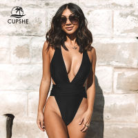 CUPSHE ตัดออกน้ำคอชุดว่ายน้ำชิ้นเดียวสำหรับผู้หญิงเซ็กซี่สูงตัดเปลือย Monokini ชุดว่ายน้ำ2023ชุดว่ายน้ำ B Eachwear