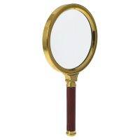 ‘；。、】= 60Mm 70Mm 80Mm Portable Handheld 10X Magnifying Glass Retro Handle Magnifier Eye Loupe Glass