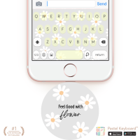 Feel good with flower Keyboard Theme⎮(E-Voucher) for Pastel Keyboard App