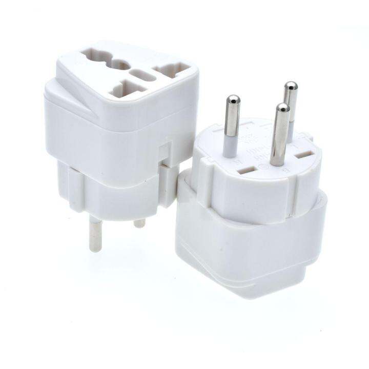 Israel Palestine Travel Plug Adapter, Universal Outlet Israel 3 Pin 